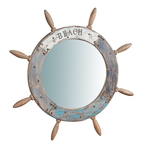 Biscottini Specchio da Parete 73x73x4 cm | Specchio timone...