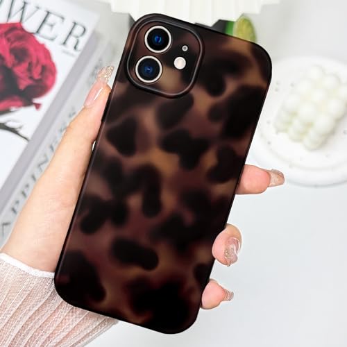 Coque iPhone 12 TPU souple fine motif léopard guépard