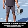 Shark FlexBreeze HydroGo, ventilateur brumisateur portable, rafraîchisseur d'air silencieux intérieur/extérieur, discret et durable, avec/sans fil, léger, 5 réglages de vitesse, Colombe FA050EUDV