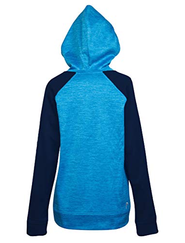 HEAD Girls' Performance Track Jacket Hoodie (Blue Heather, Medium)2