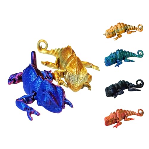 3D Printed Animals Single Blind Box - Articulated Chameleon Toys,Realistic