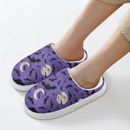 Plush Slippers for Women Men Anti-slip Soft Sole House Shoes,Winter Unisex-Adult2