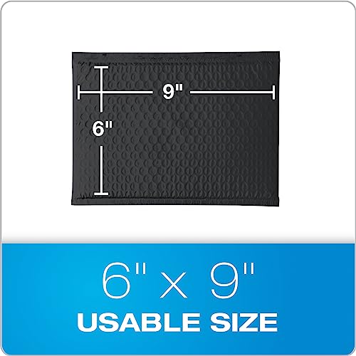 Image of Quality Park Bubble Mailers, 6 x 9 Inch, White Poly Mailers, Padded Envelopes, Shipping Envelopes, Water Resistant, Self Seal, 50 Per Box (QUA85856), Plastic (Pack of 4)