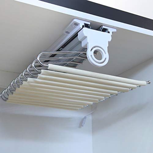 Cintre extractible pour pantalons blanc 11 tiges extensible dressing 47cm