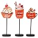 RoseCraft Fall Decor, 3PCS Wooden Autumn Tabletop Sign Decorations for Home Farmhouse Harvest Weeding Birthday Holiday Indoor Party Decor - Orange.