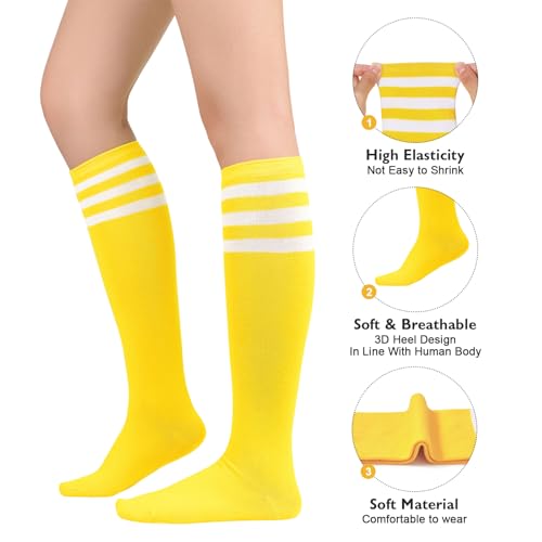 American Trends Womens Softball Socks Knee High Socks for Cosplay Party Stockings Leggings4