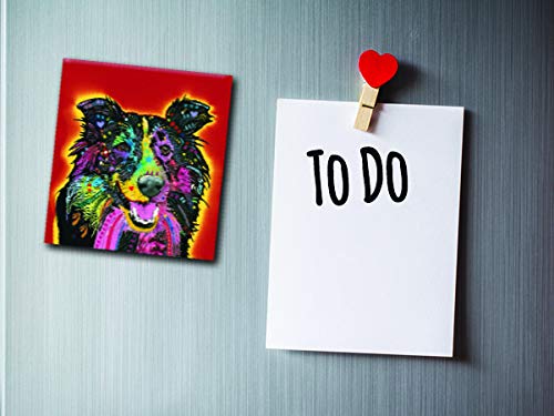 Enjoy It Pet Magnet, Sheltie Featuring The Pop Art Of Dean Russo - Measures 2.5" #TOP2