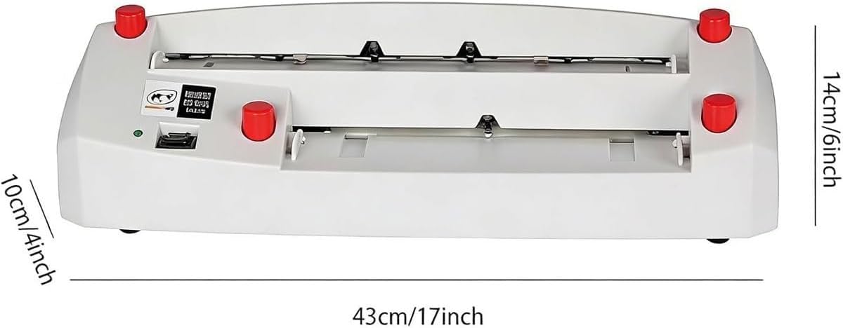 Taglierina elettrica per biglietti da visita, taglierina automatica A4 con sistema a 9 lame, taglio di precisione senza sbavature da 120-300 g, margine regolabile, per stamperia e ufficio