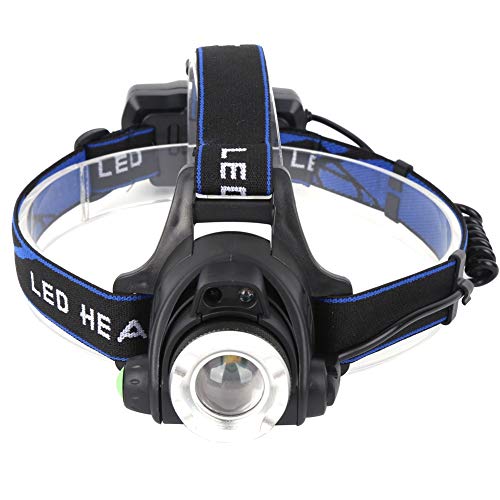 Linterna Frontal LED con Haz Potente y Enfoque Regulable Recargable para Exterior Gonetre