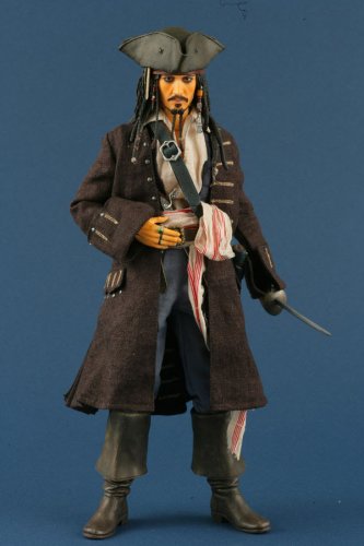 RAH (real Action Heroes) JACK SPARROW (Renewal Package Edition) (1/6 scale ABS & ATBC-PVC painted action figure) -  Medicom Toy, RAH-335