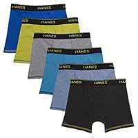 Algopix Similar Product 1 - Hanes Boys Mesh Boxer Briefs 6Pack