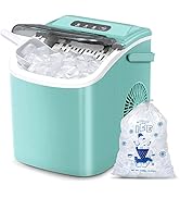 AGLUCKY Ice Makers Countertop,Protable Ice Maker Machine with Handle,Self-Cleaning Ice Maker, 26L...