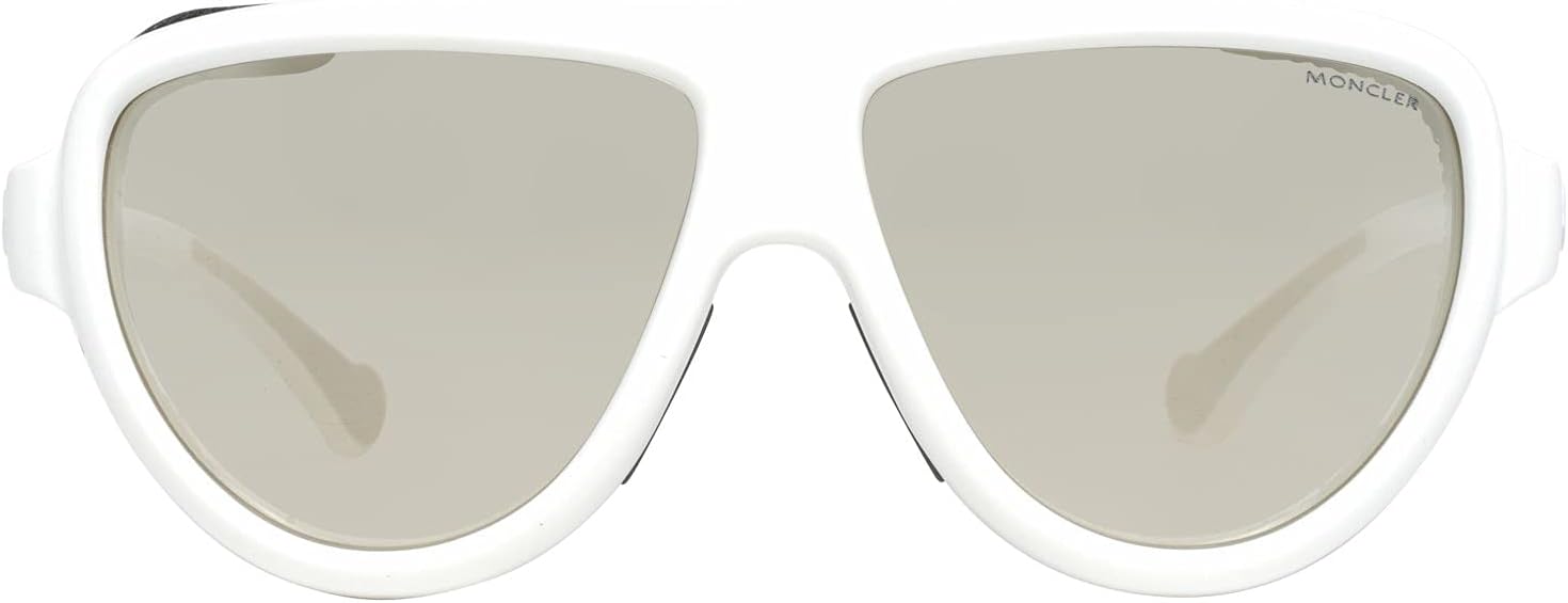 Moncler Pilot Sunglasses ML0089 21C White/Black 57mm 0089