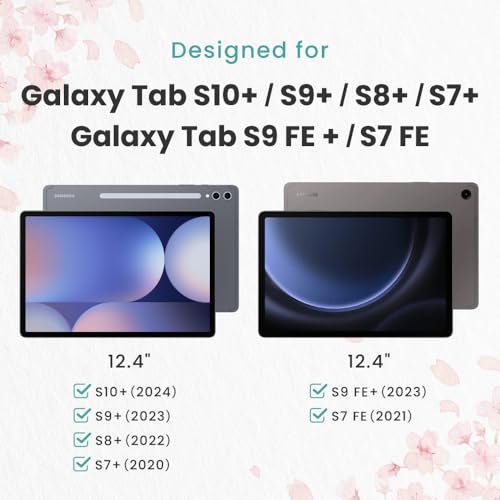 BELLEMOND | The Original Made in Japan Paper Screen Protector for Samsung Galaxy Tab S10+ / S9+ / S9 FE+ / S8+ / S7 FE / S7+ (12.4") | Matte Surface PET Film For Writing, Drawing & Note-Taking | 2 Set