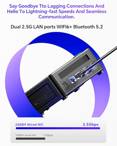 Image of AOOSTAR GEM12 + AMD R7 PRO 8845HS Mini PC, Barebone Mini Gaming PC with OCULINK / 2*USB4 /HD2.1 /1 xDP 1.4, 2X 2.5G LAN,2*M.2 Slots,Support Openclaw
