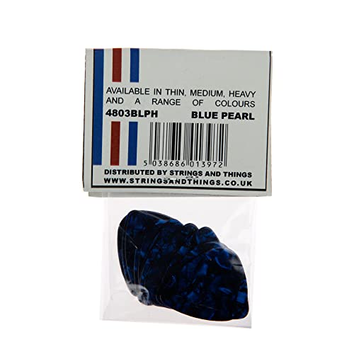 Picato Pearl Lot de 12 médiators épais Bleu - Les Beatles, Paul McCartney, John Lennon, RIngo Starr, George Harrison Picato Pearl Lot de 12 médiators épais Bleu – Image 4
