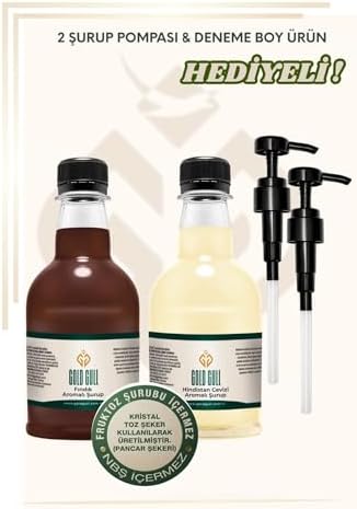 Hindistan Cevizi & Fındık Aromalı Kahve & Meyve Şurubu 2 x 300 ml. - Görsel 2