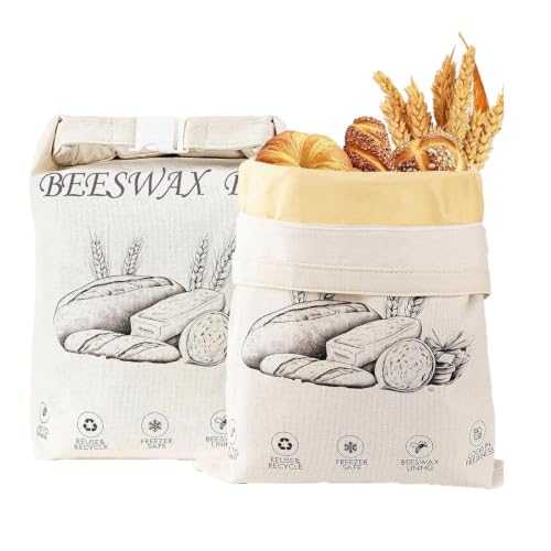 Bolsa para almacenar pan lavable para repostería barra de pan y hogar 2
