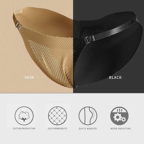 Rosinking Butt Lifting Panties Butt Pads Butt Padded Underwear For Women Sexy Lifter Hip Up Seamless Bottom Abundant Thongs-Black(L) #TOP4