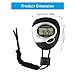 ZYOUQI Professional Athletic Stopwatches Featuring Shockproof Construction and LCD Display High Accuracy