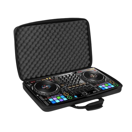 Tosuny Funda para Controlador DJ para Pioneer DDJ-FLX4 / DDJ-400 / DDJ-SB2 / DDJ-SB3 / DDJ-REV1 / DDJ-RB Controlador de 2 canales, Funda de Transporte con Acolchado de Espuma (50 * 30 * 8cm)