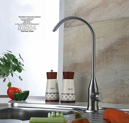 Robinet d'eau potable en acier brossé avec bec col de cygne premium - 3