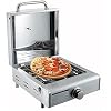 Pizza Oven Outdoor Houten Pellet Burning, Draagbare Rvs Pizza Maker Voor Tuin, Buiten, Achtertuin