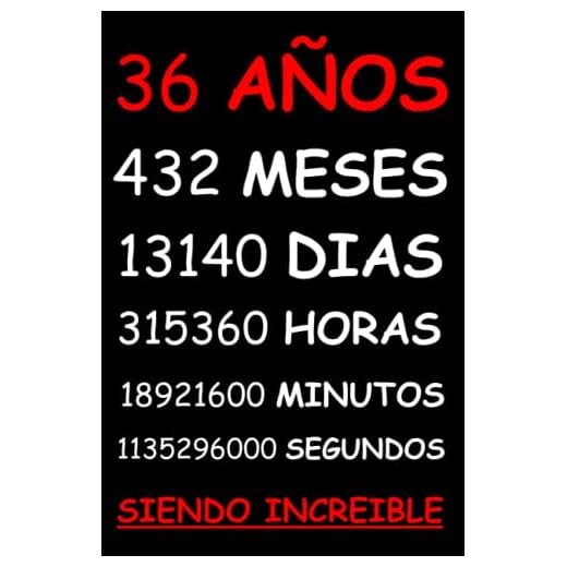 36 AÑOS SIENDO INCREIBLE: REGALO HOMBRE O MUJER 36 AÑOS DE CUMPLEAÑOS ORIGINAL Y DIVERTIDO , CUADERNO DE APUNTES O AGENDA, DIARIO, LEBRETA DE NOTAS..