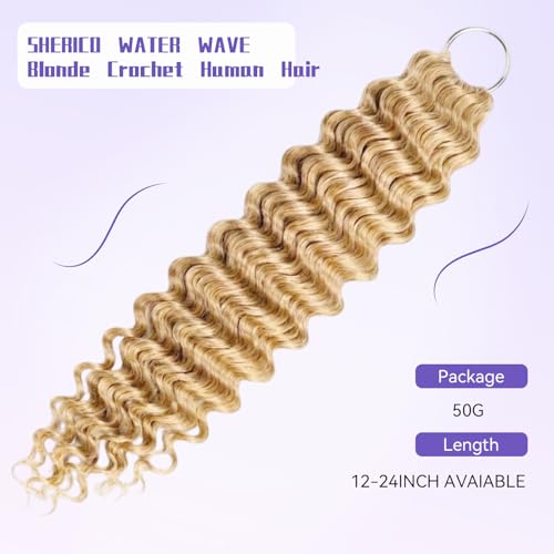 Blonde Feather Crochet Hair #613 - Water Wave Extensions