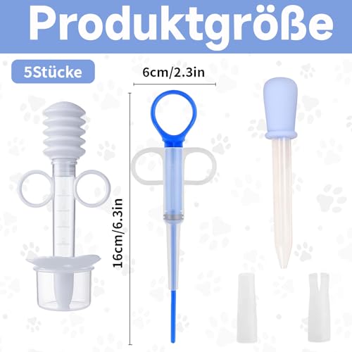 Tabletteneingeber Katze, 2 Stück Mit Praktischem Tropfer, Tablettengeber Für Katzen Mit Schluckhilfe, Milbemax Katzen Entwurmung Tabletten, Credelio Katzen Tabletten, Flohmittel Katzen Tabletten
