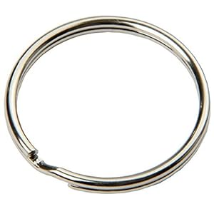 SBS® Porte-clés | Ø 30 mm | 100 pièces | Acier | Brillant et arrondi | Porte-clés Anneau