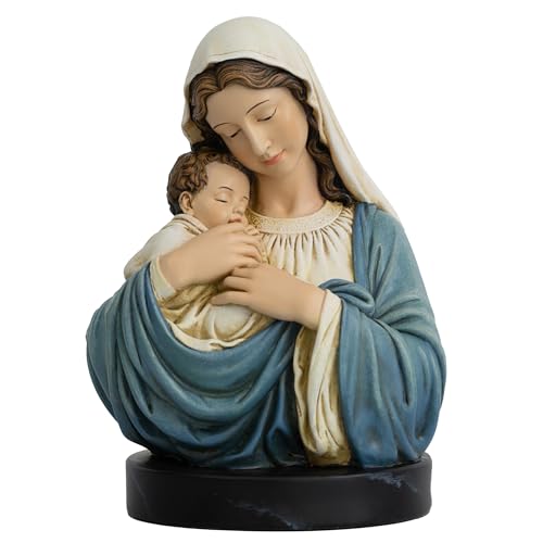 Grace4Joy Madonna and Child Statue, 7.8 Inches Mary and Jesus
