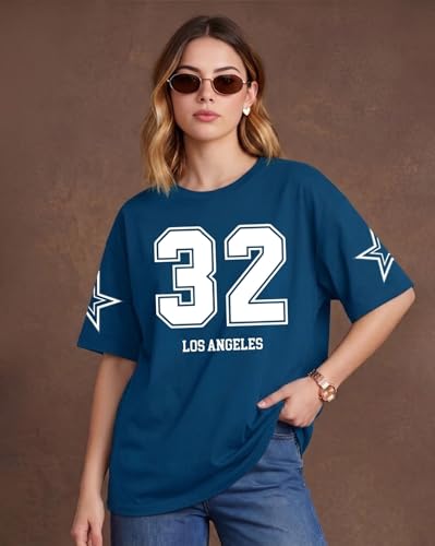 Image of AUSK Oversized T-Shirts || Printed Half Sleeve Tshirt for Womens