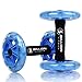 YCRCTC 5 MILLIARDS Fitness 1 Paire Roue Abdominale Rollers avec Double Roues Taille Abdominale Machine-Push-up Stands Bar avec Pad (Color : Blue)