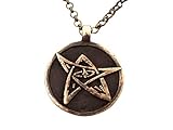 Handcrafted Elder Sign H.P. Lovecraft Cthulhu Necklace Pendant Jewelry Amulet Made Solid Brass Casting