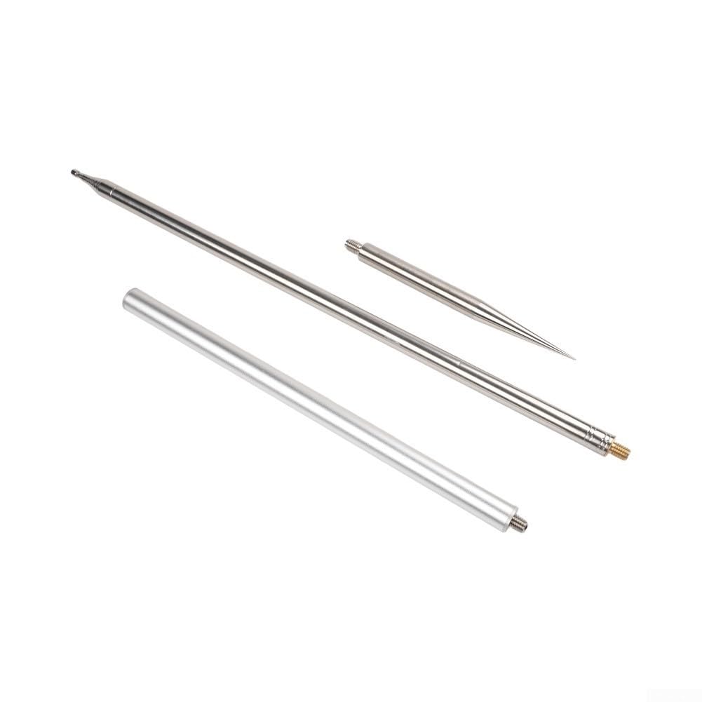GPTWO-PRO - Antenna portatile a onde corte, 200 W verticale per kit GP con asta telescopica e perno di messa a terra per radio amatoriali all'aperto, argento