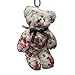 MYBOON Cool Punk Sanguinosa Peluche Portachiavi Orso Halloween Ferito Animale Orso Bambola Portachiavi Portachiavi Beige