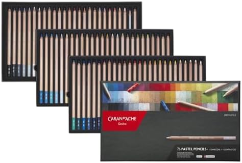 Caran d'Ache Pastel 788376 Artist - Juego de 76 lápices de colore...