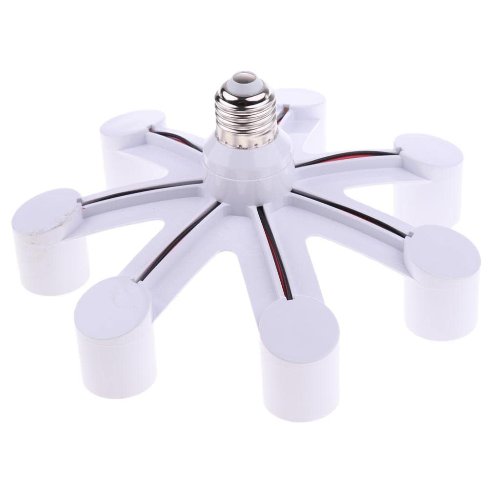MERISHOPP™ Led Lamp Bulbs Socket Splitter Adapter Holder E27 to 7 in 1 E27-image-48