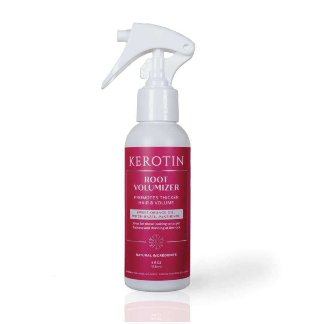 Kerotin Root Volumizer Spray. Hair Thickener and Anti-Thinning Root Lift  Spray - Styling and Repair Spray to Boost Hair Thickness. Free of  Artificial ...