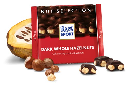 10 x Chocolade Reep Ritter Sport Puur Hele Hazelnoot 100 gram - Afbeelding 3