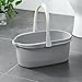 Haundry 4.5 Gallon Cleaning Bucket, Good Grips Household Mop Bucket for Cleaning Supplies, Cleaning Caddy Organizer Basket with Handle, 17.1L, Grey