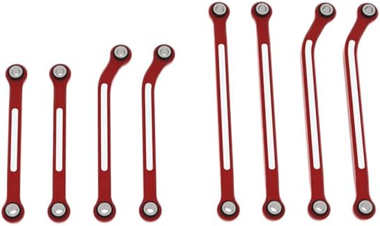 Miniatura 3 de Nexx Racing CNC Alu - Juego de eslabones de alta liquidación para TRX4M, actualizaciones NexxRacing para RC Crawler TRX4M (HELIDIRECT) (rojo)