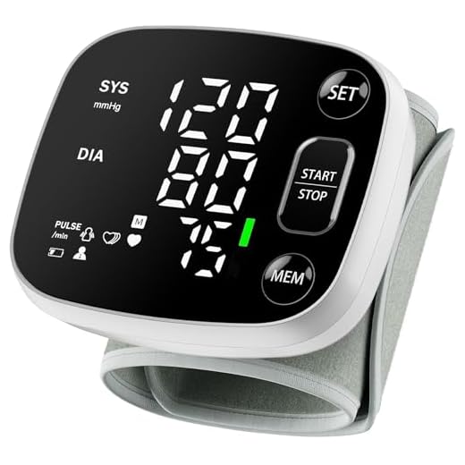 Oklar Blood Pressure Monitors for Home Use Rechargeable Wrist Digital BP Machine Cuff with LED Backlit Display, Voice Broadcast, 240 Memory Storage for 2 Users with Carrying Case