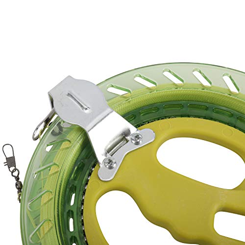 XMSound Professional Outdoor Kite Line Winder Winding Reel Grip Wheel with 650 Feet (60LBS) Flying Line String Flying Tools with Lock (Blue, 7.2 Inch) - Thumbnail 2