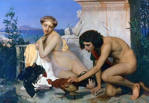 Peinture sur toile Jeunes Grecs Gérôme pour habiller un mur blanc