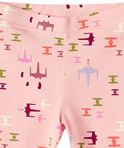 Image of Amazon Essentials Disney | Marvel | Star Wars | Frozen | Princess Girls and Toddlers' Cotton Stretch Leggings, Multipacks