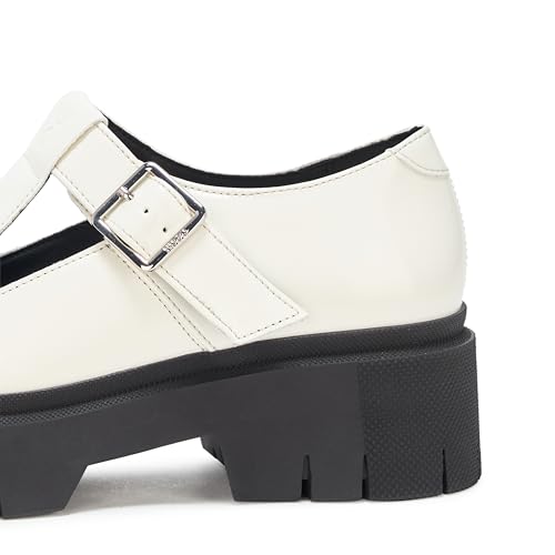 HUGO Women's Kris Chunky Platform Mary Jane Shoes Flat4