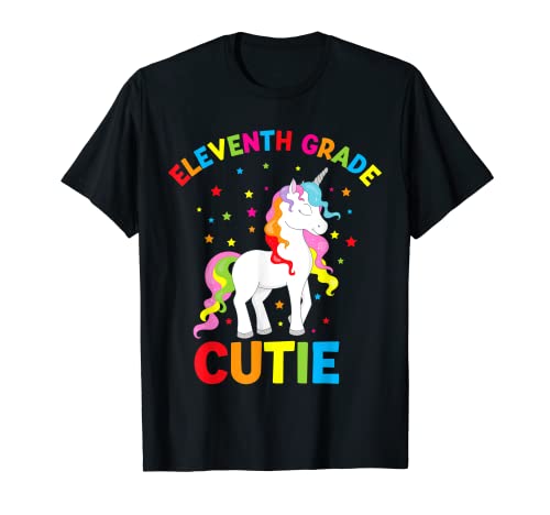 Ropa Cutie de undécimo grado, chica unicornio de regreso a la escuela Camiseta