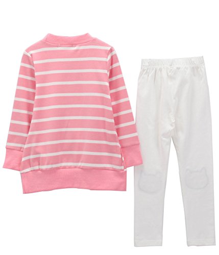 Image of Urtrend Little Girls' Kids 2 Pieces Long Sleeve Top Pants Leggings Clothes Set Outfits